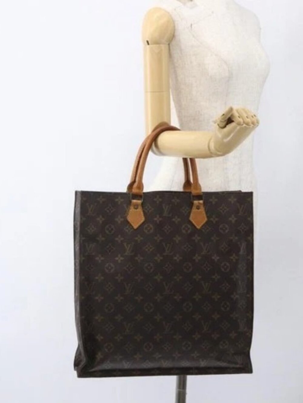 LOUIS VUITTON Monogram Sac Plat Hand Bag M51140 LV Auth bs32926 - Picture 15 of 16